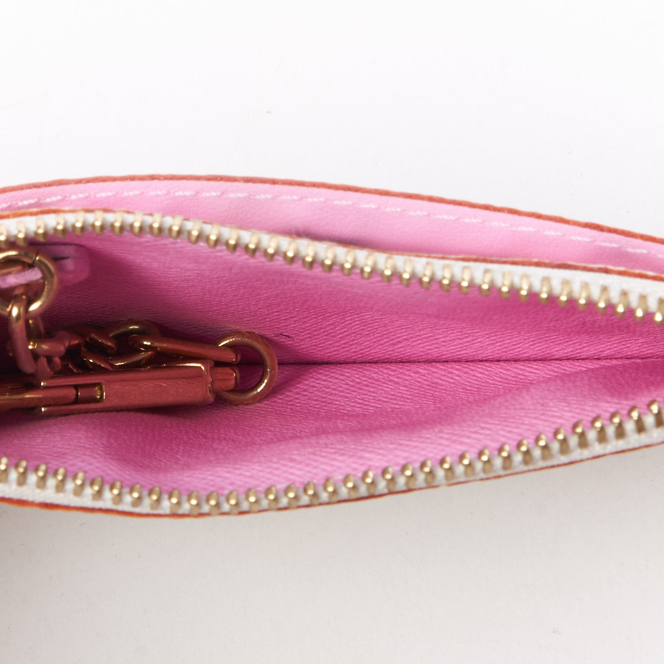 Louis Vuitton Monogram Multicolor Key Pouch White Litchi 6 of 7