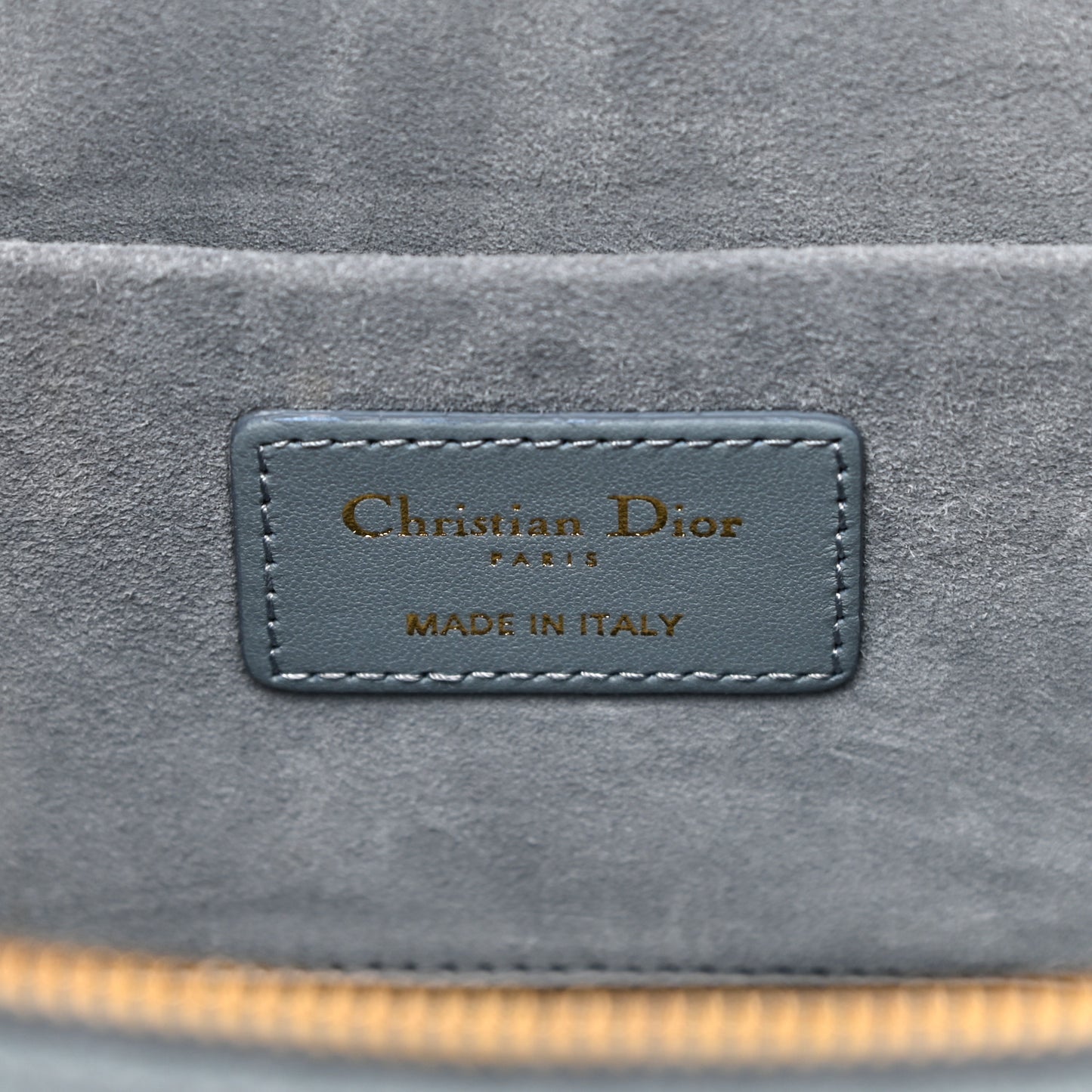 Lambskin Cannage Small Diortravel Vanity Case Cloud Blue