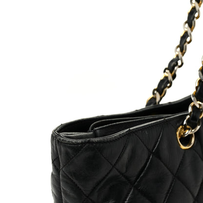 Chanel Lambskin Quilted Tote Black 16 of 30