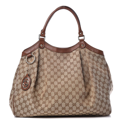 Gucci Monogram Large Sukey Tote Brown 1 of 12