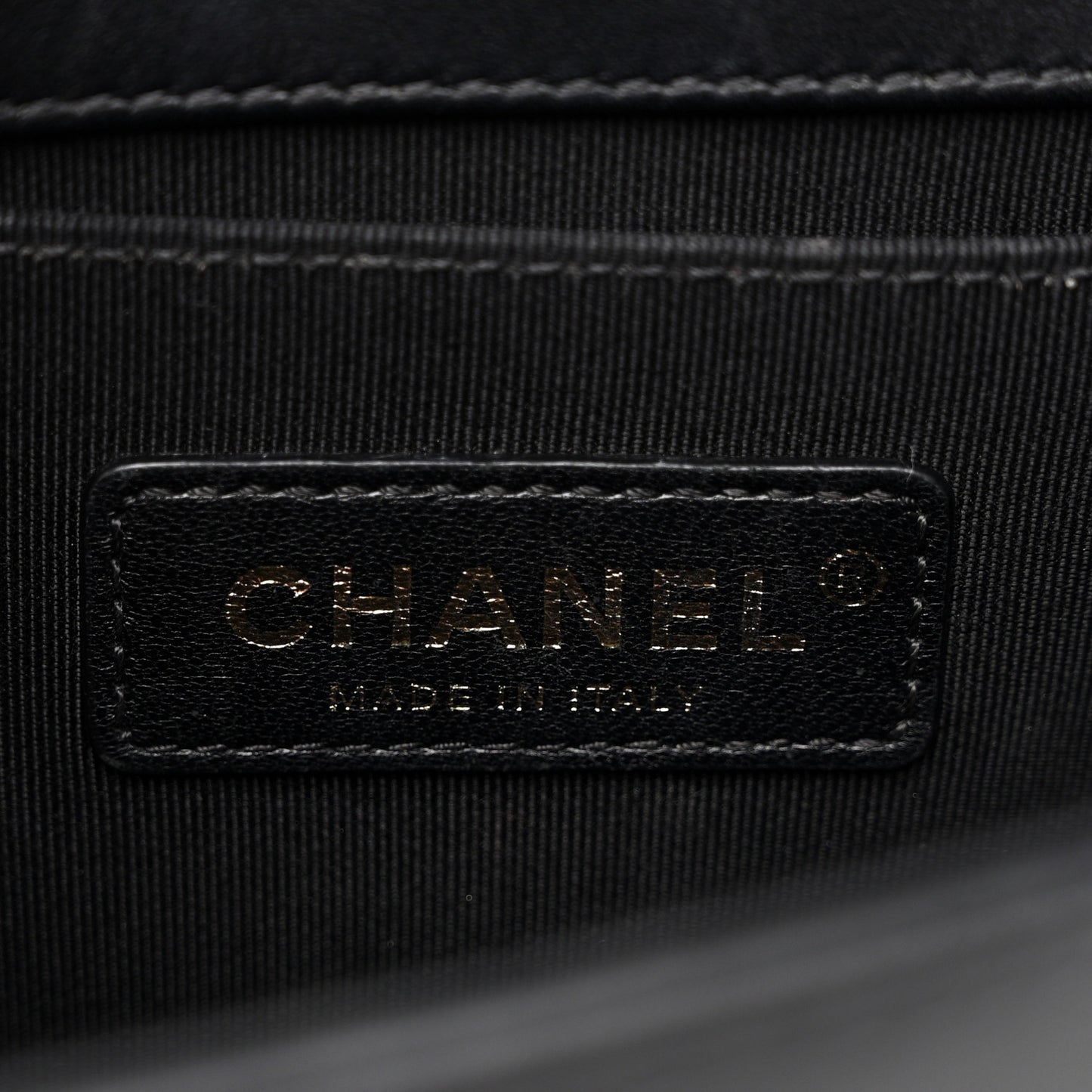 Lambskin Quilted Small Boy Flap Black