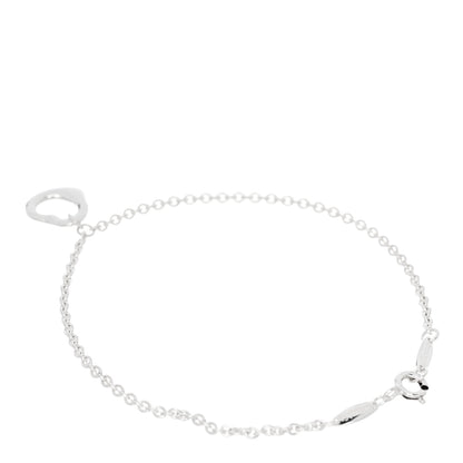 Tiffany Sterling Silver Elsa Peretti Open Heart Charm Bracelet 2 of 3