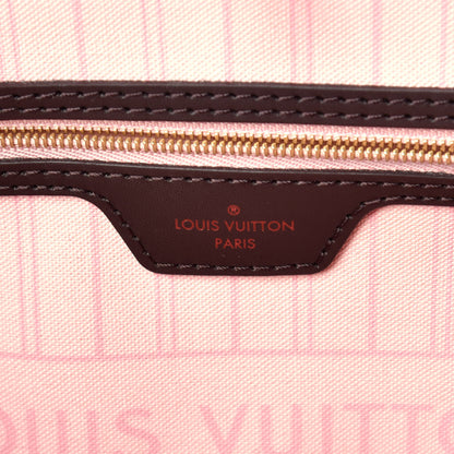 Louis Vuitton Damier Ebene Neo Neverfull MM Rose Ballerine 6 of 9