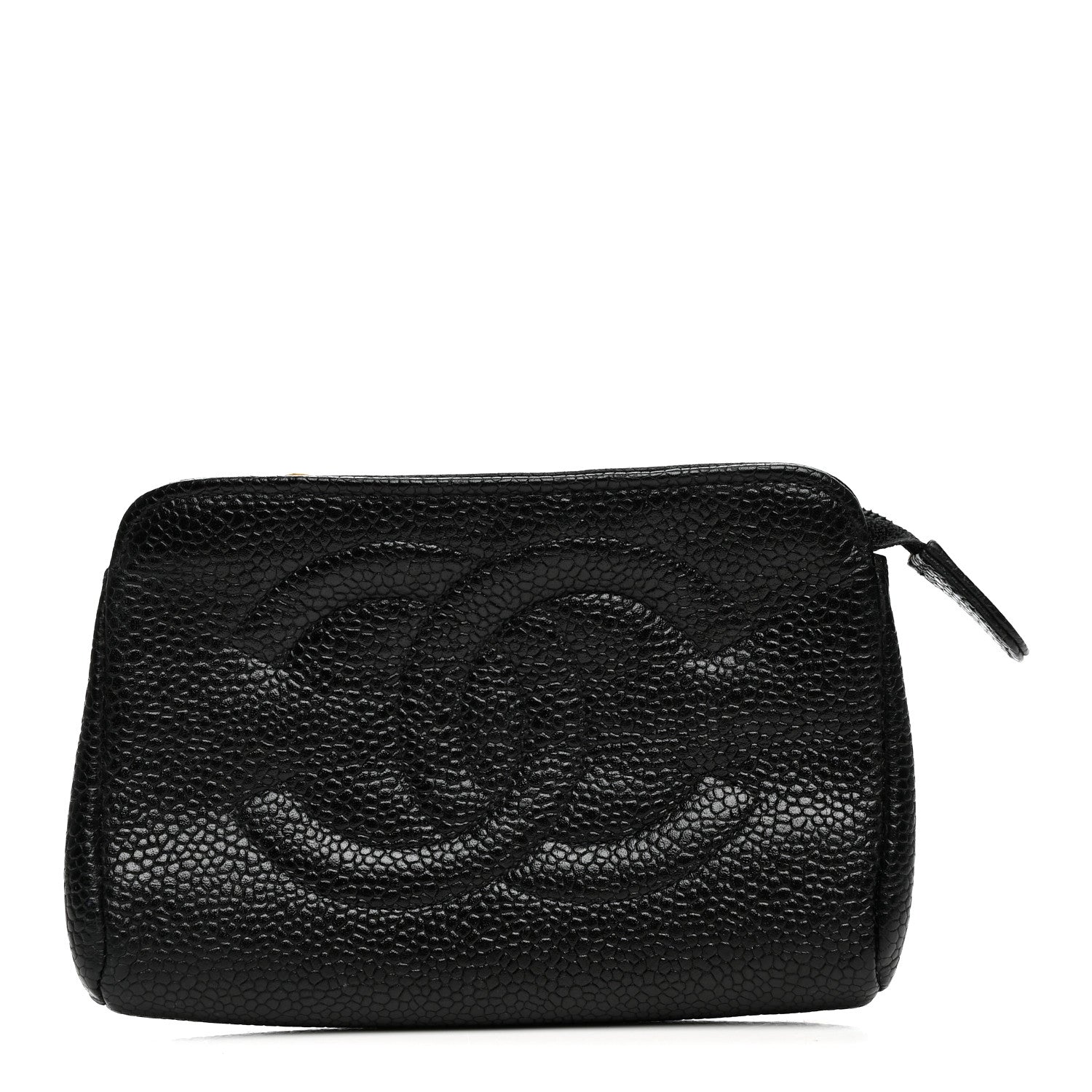 Chanel Caviar Timeless CC Cosmetic Pouch Black 1 of 10