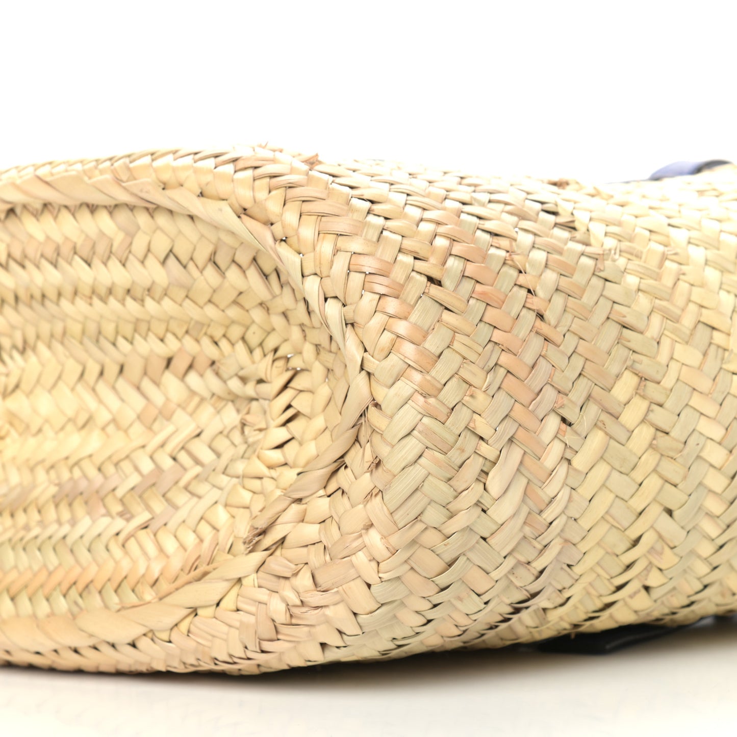Raffia Basket Tote Bag Cream Multi