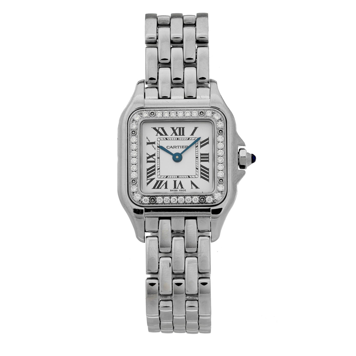 Stainless Steel Diamond 22mm Panthere Quartz Watch