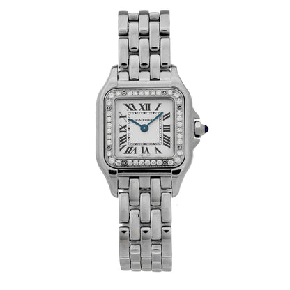 Cartier Stainless Steel Diamond 22mm Panthere Quartz Watch 1 of 4