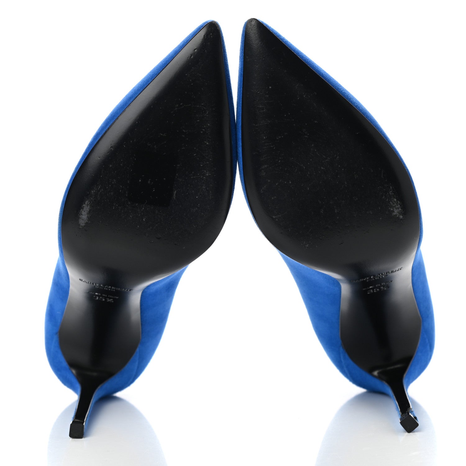 Saint Laurent Suede Classic Paris 105 Escarpin Pumps 35.5 Elettrico 5 of 10