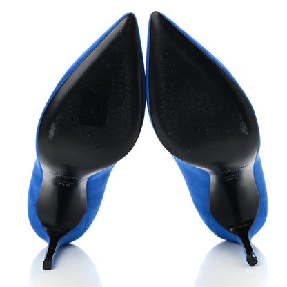 Saint Laurent Suede Classic Paris 105 Escarpin Pumps 35.5 Elettrico 5 of 10