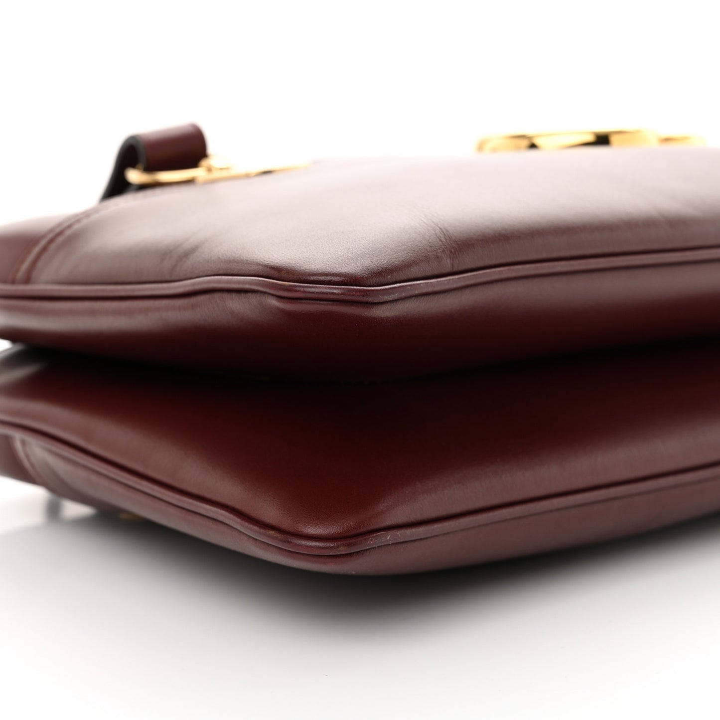Vitello Palmellato Lux Large Arli Top Handle Bag Vintage Bordeaux