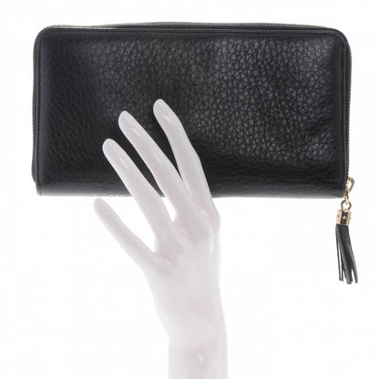Gucci Pebbled Calfskin Soho Zip Around Wallet Black 2 of 6