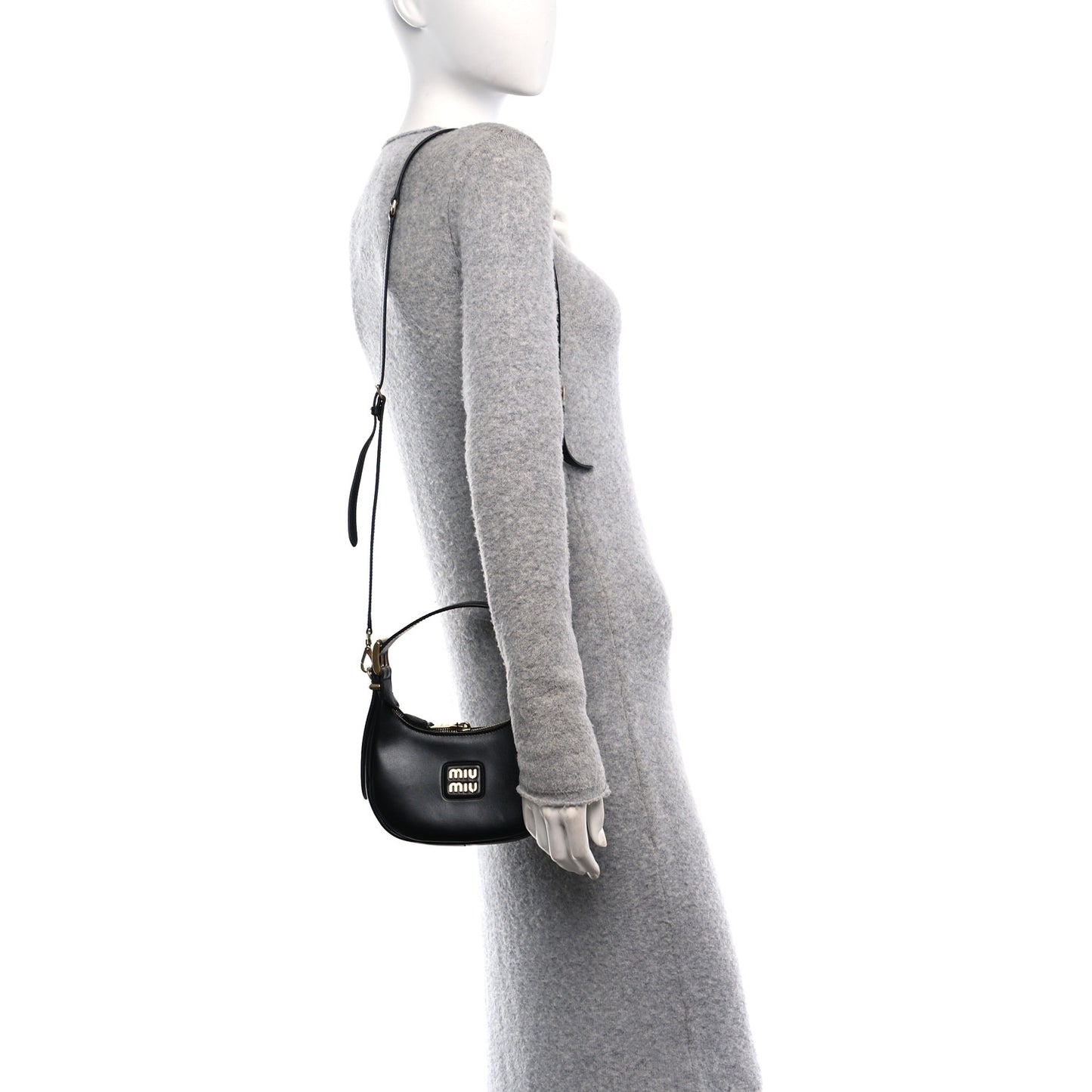 Soft Calf Mini Hobo Black