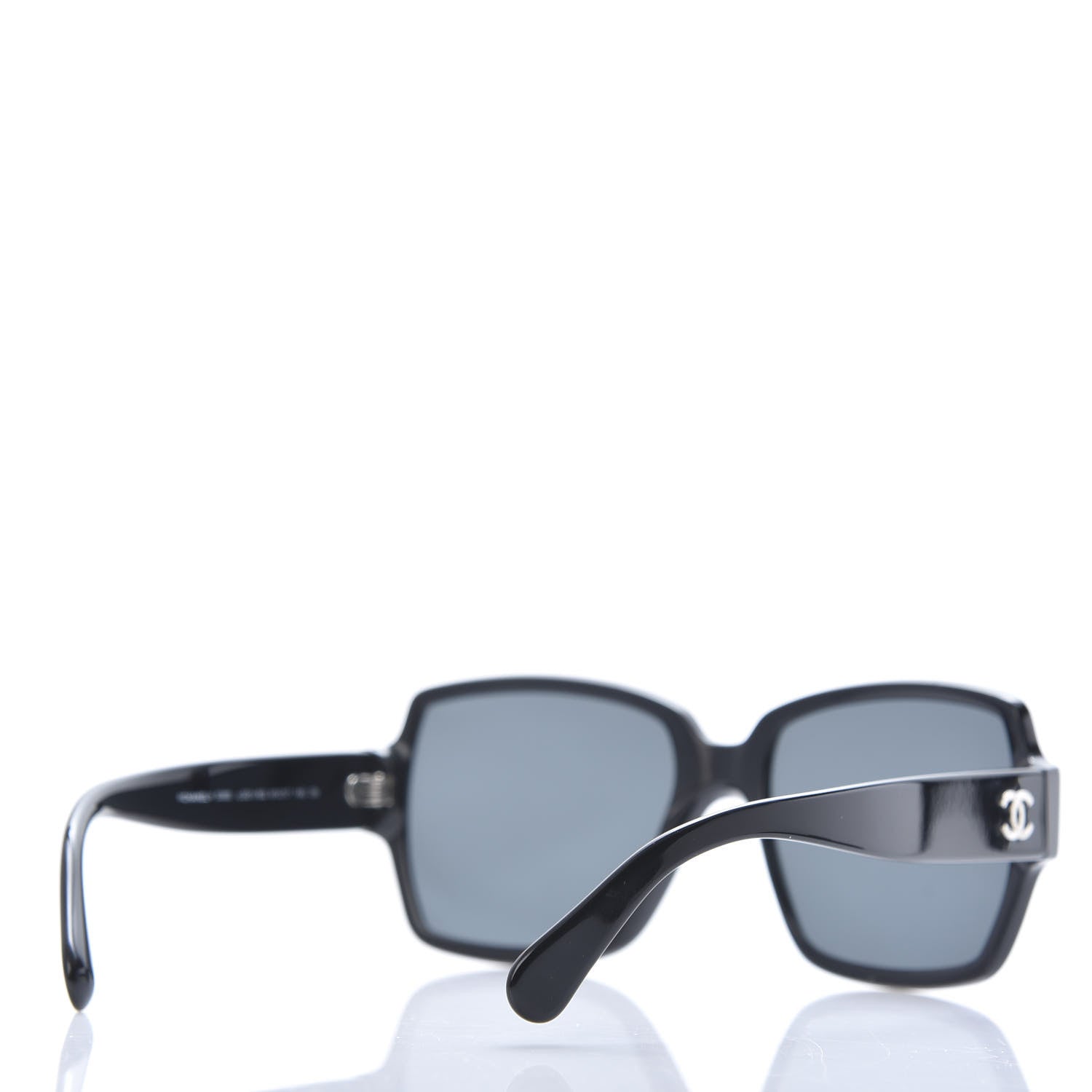 Chanel Acetate Square CC Sunglasses 5385 Black 4 of 8