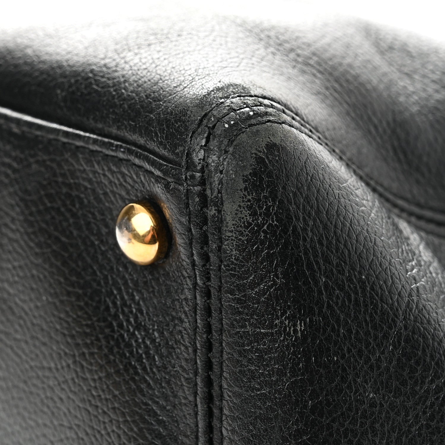 Chanel Calfskin Cerf Executive Shopper Tote Black 10 of 15