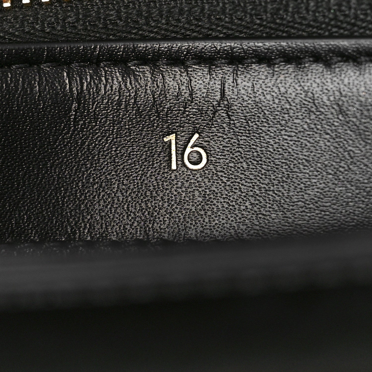 Celine Satinated Calfskin Small 16 Top Handle Bag Black 6 of 10