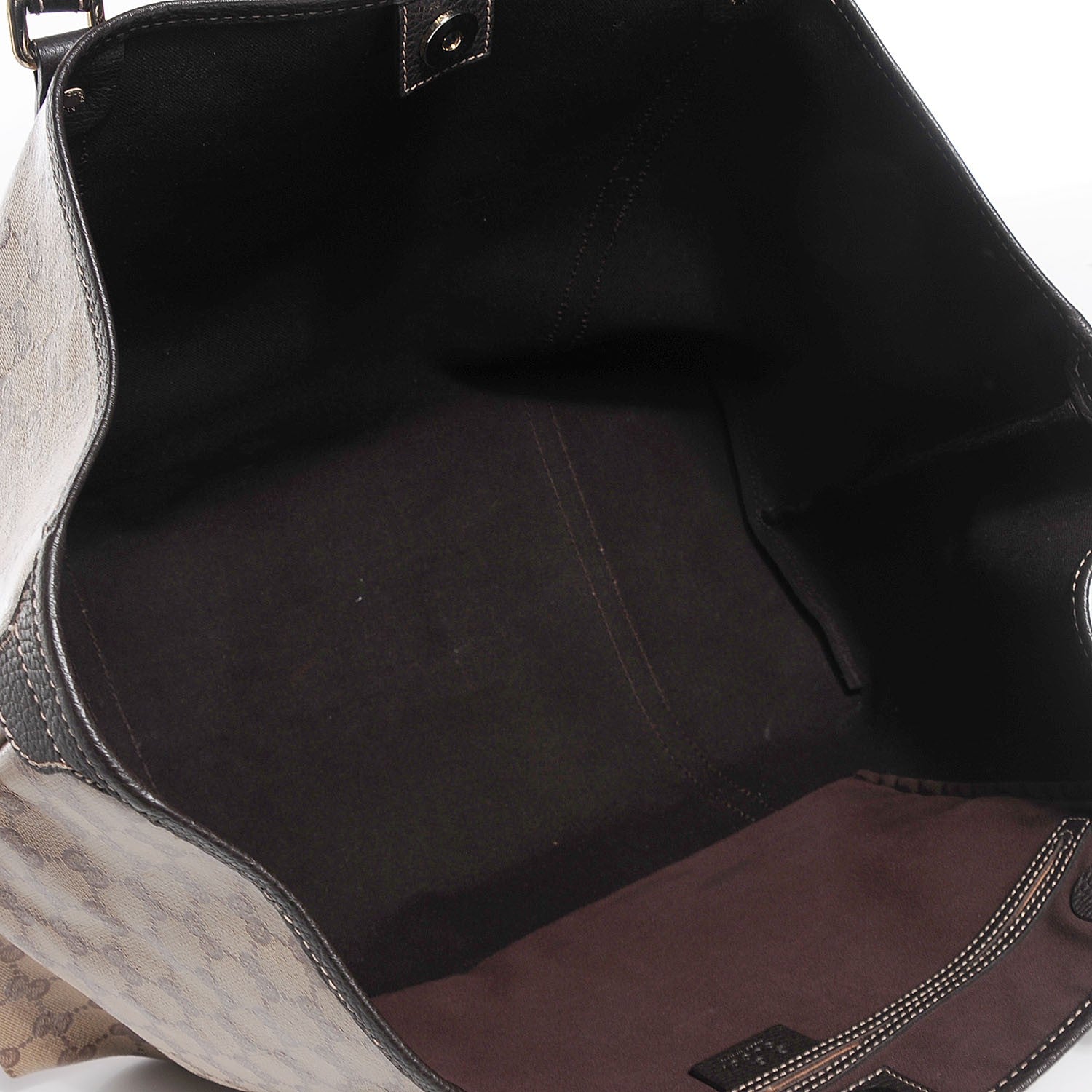 Gucci Crystal Monogram Large Joy Tote Beige Ebony Testa di Moro 5 of 7