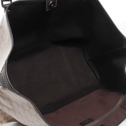 Gucci Crystal Monogram Large Joy Tote Beige Ebony Testa di Moro 5 of 7