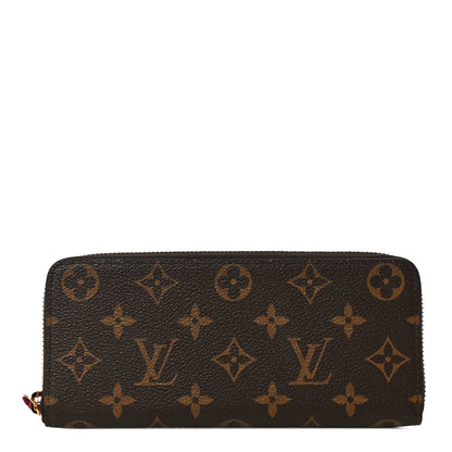 Louis Vuitton Monogram Clemence Wallet Fuchsia 1 of 10