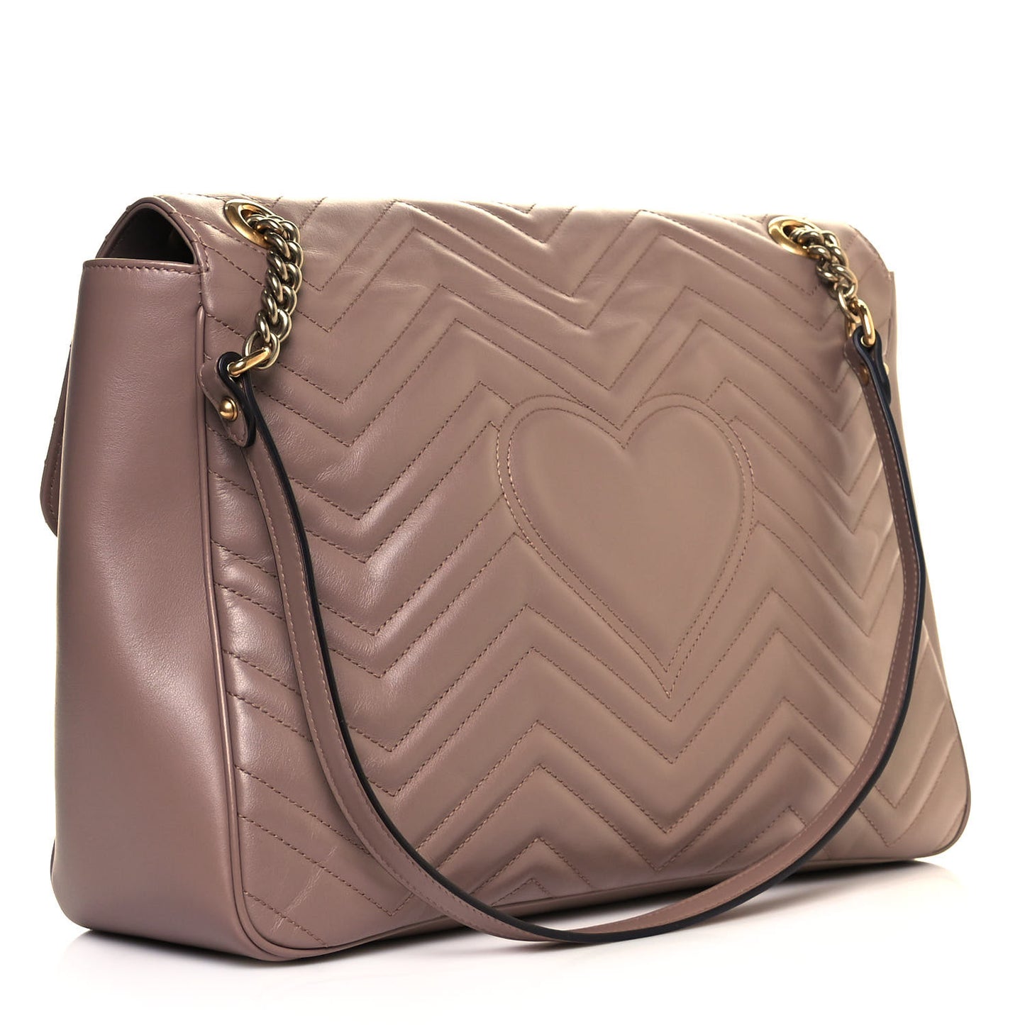 Calfskin Matelasse Large GG Marmont Shoulder Bag Porcelain Rose