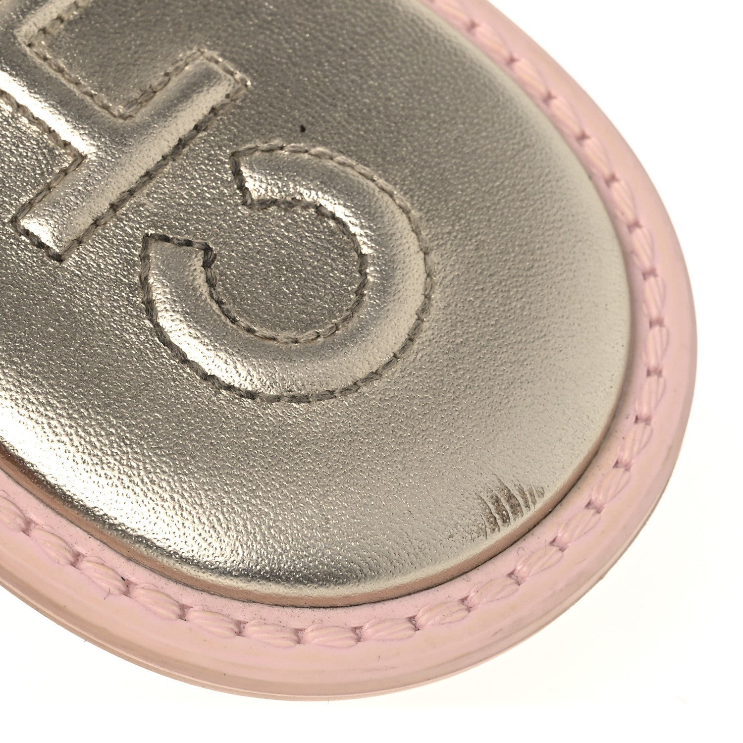 Chanel Tweed Camellia Thong Sandals 37.5 Salmon Apricot Gold 11 of 13
