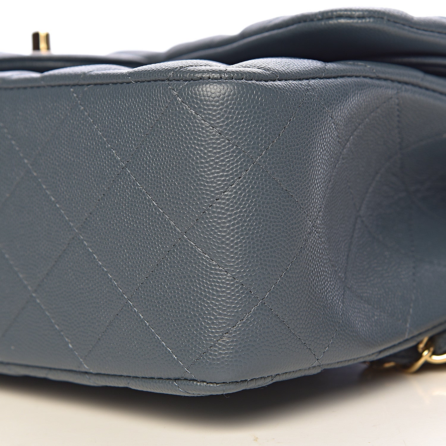 Chanel Caviar Quilted Jumbo Double Flap Dark Grey 10 of 11