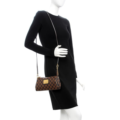 Louis Vuitton Damier Ebene Eva Clutch 2 of 7