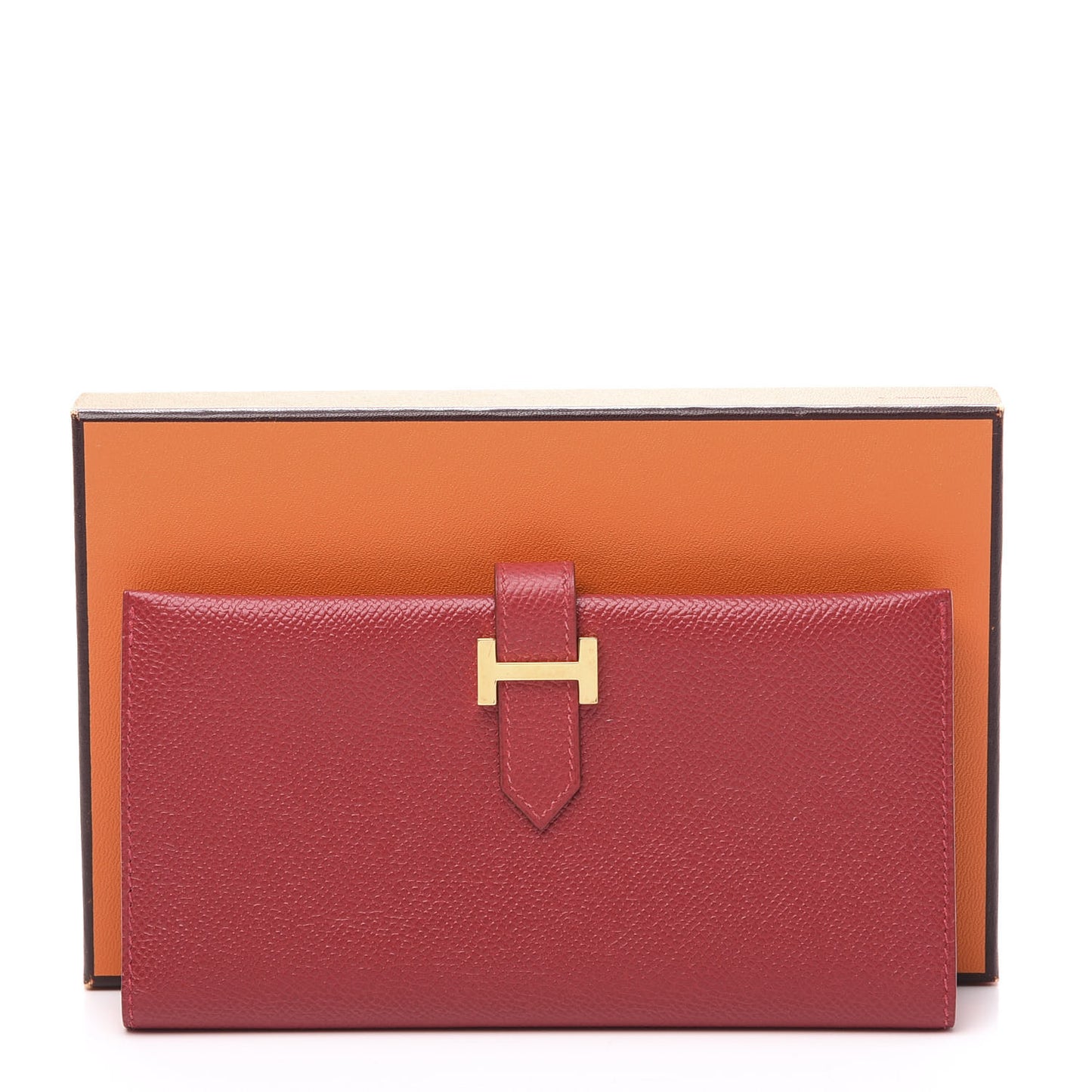 Courchevel Bearn Gusset Wallet Rouge Casaque