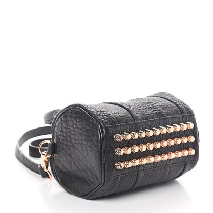 Alexander Wang Pebbled Lambskin Mini Rockie Black Rose Gold Hardware 4 of 8