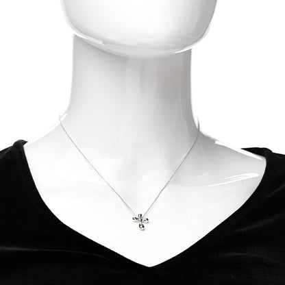 Tiffany Sterling Silver 12mm Elsa Peretti Cross Pendant Necklace 2 of 5