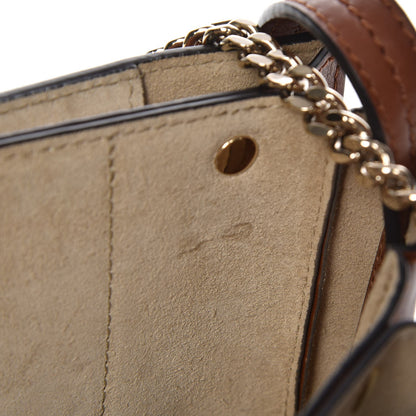 Chloe Suede Calfskin Small Faye Shoulder Bag Tobacco 8 of 10