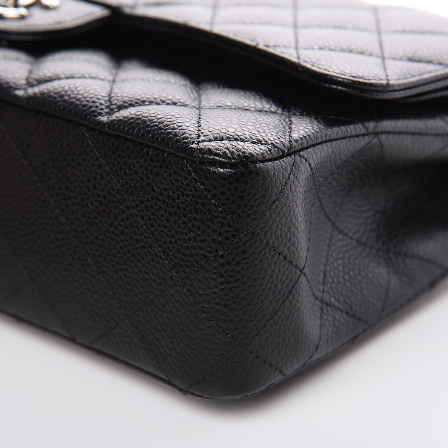 Chanel Caviar Quilted Medium Double Flap Black 9 of 10