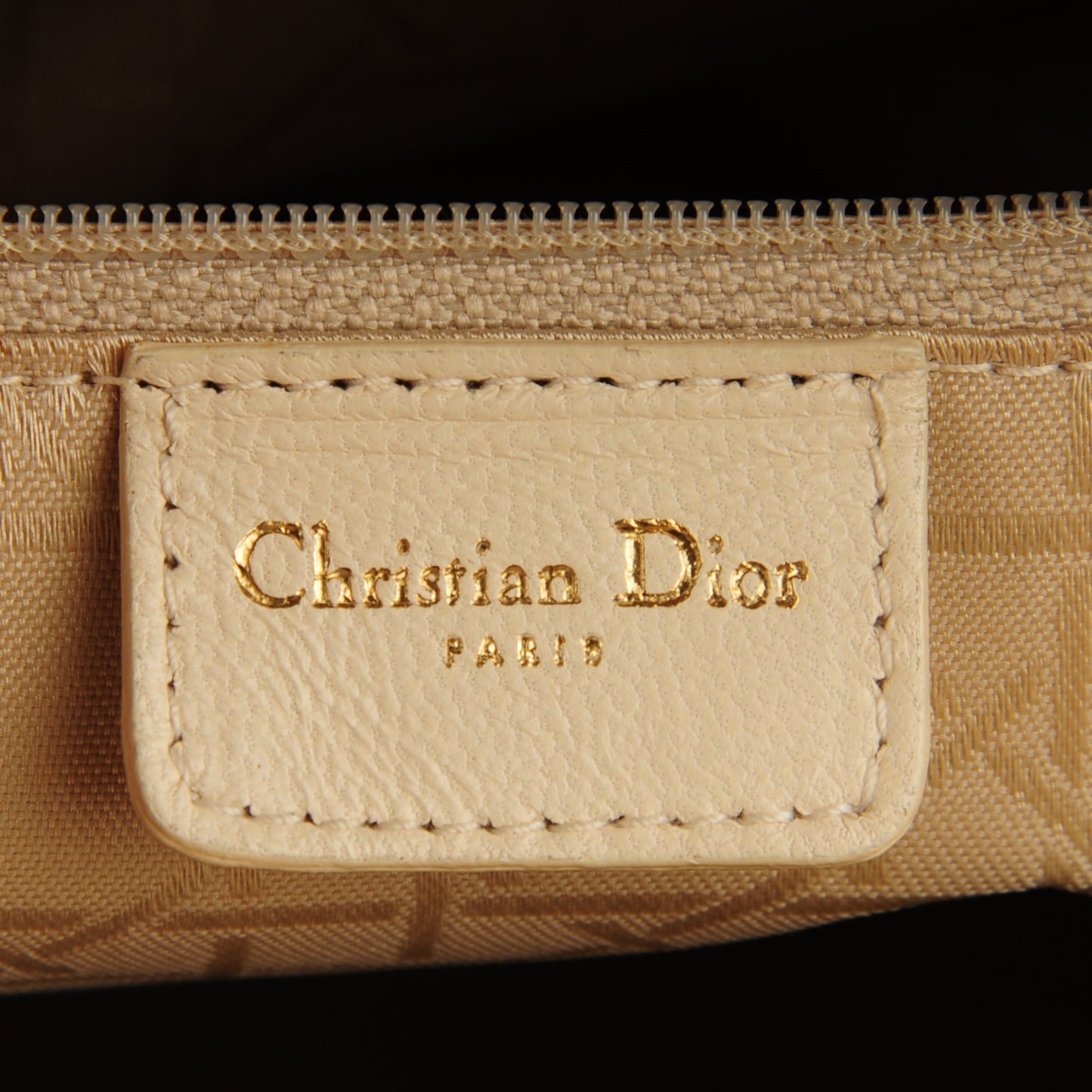 Lambskin Cannage Large Lady Dior Ivory
