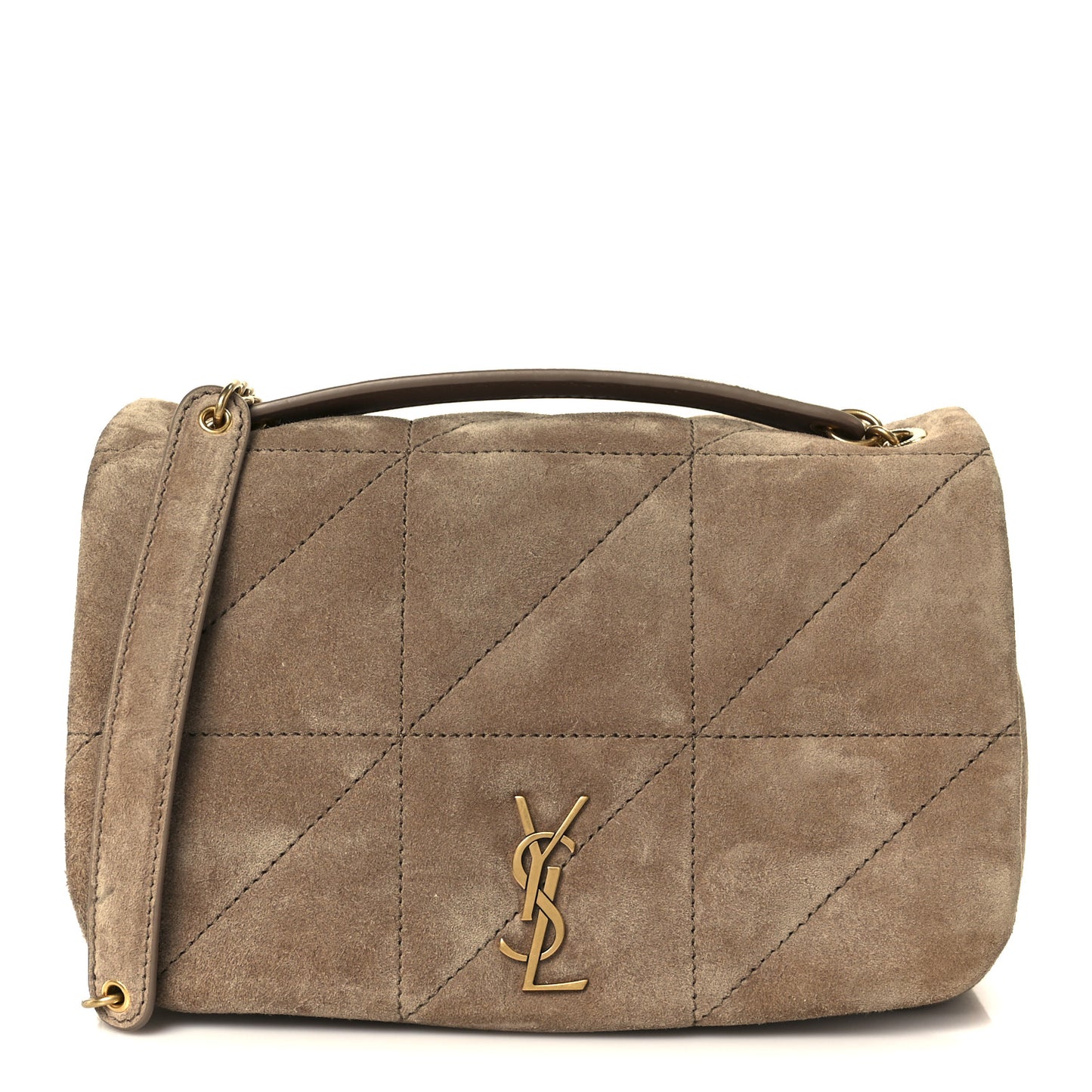Suede Matelasse Monogram Mini Jamie 4.3 Whisper Pink