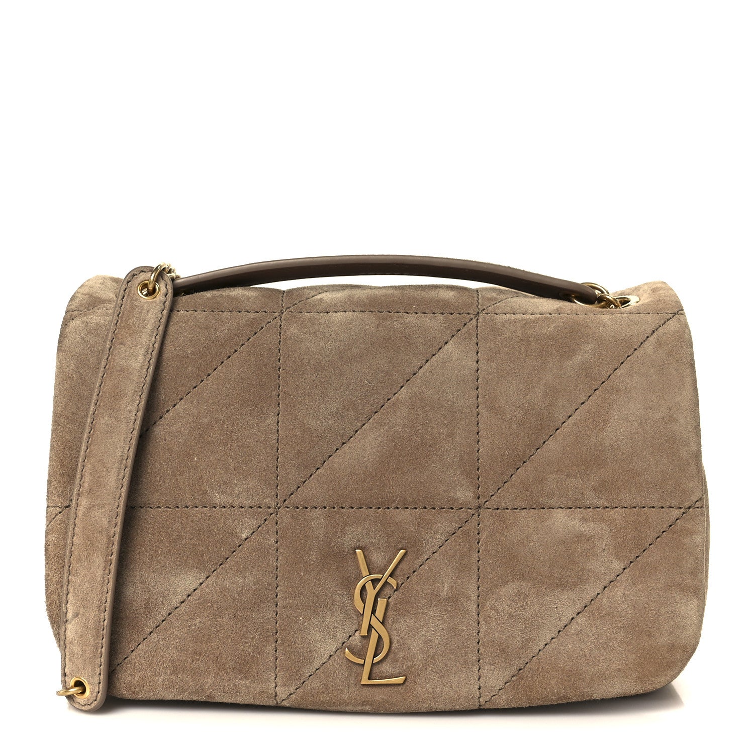 Saint Laurent Suede Matelasse Monogram Mini Jamie 4.3 Whisper Pink 1 of 10