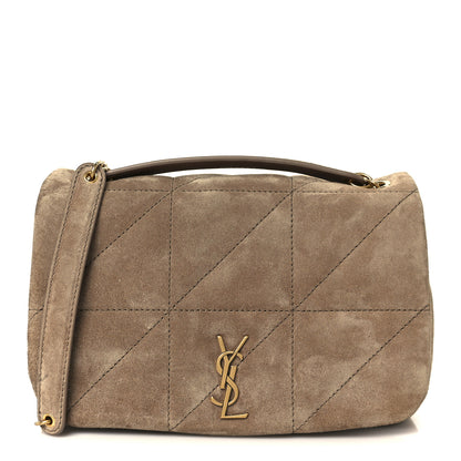 Saint Laurent Suede Matelasse Monogram Mini Jamie 4.3 Whisper Pink 1 of 10