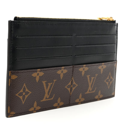 Louis Vuitton LOUIS VUITTON Monogram Slim Purse Black 3 of 6