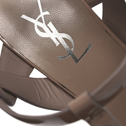 Saint Laurent Patent Tribute 75 Platform Sandals 40 Soft Nude 11 of 12