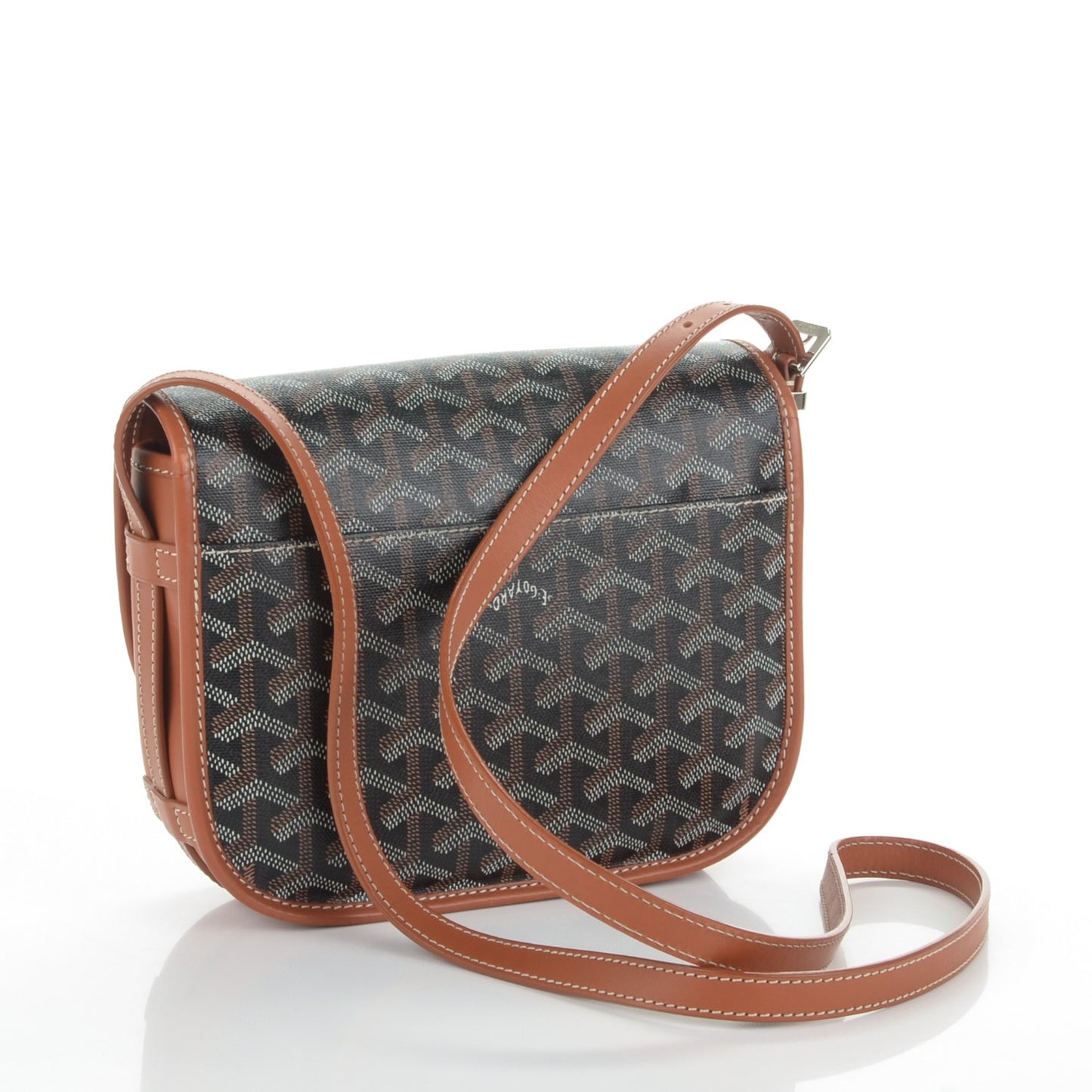 Goyardine Belvedere PM Messenger Bag Black Gold