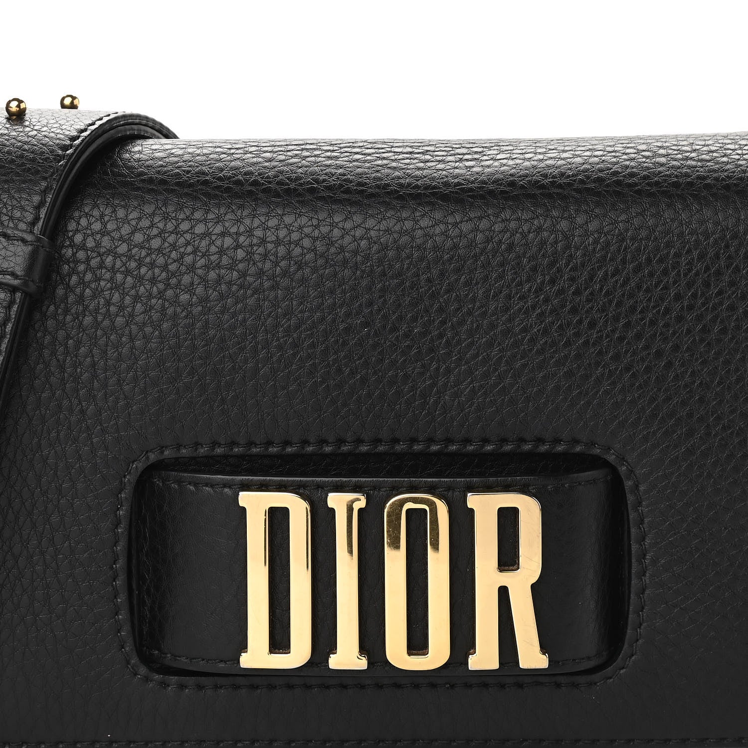 Christian Dior Grained Calfskin Dio(r)evolution Flap Bag Black 7 of 12