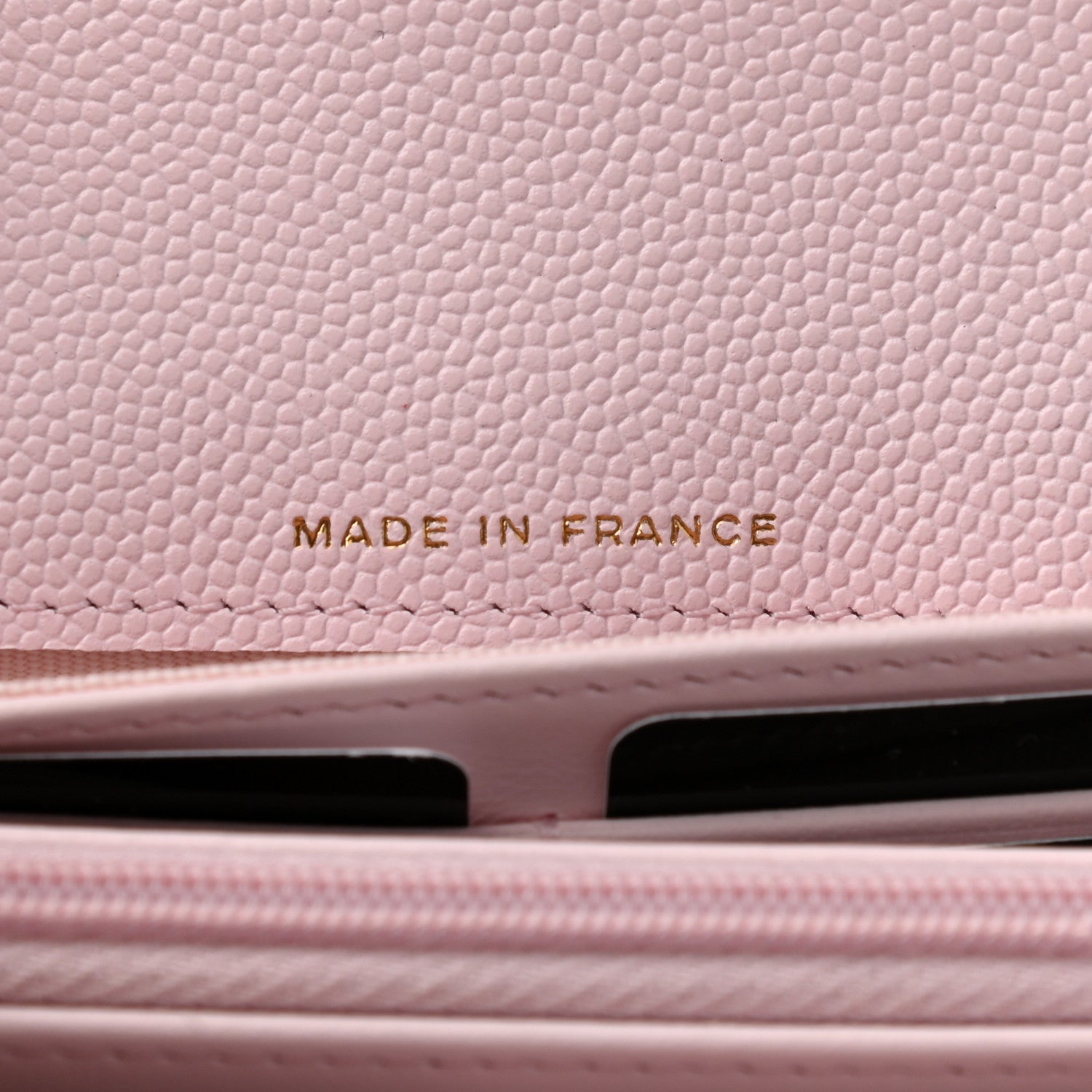 Chanel Caviar Quilted Large Gusset Flap Wallet Light Pink 7 of 9