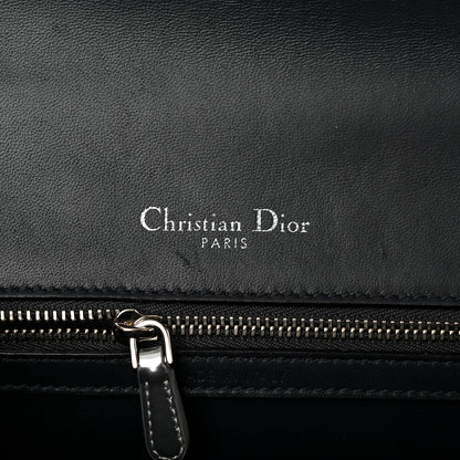 Christian Dior Metallic Patent Micro-Cannage Medium Diorama Flap Bag Silver 6 of 16
