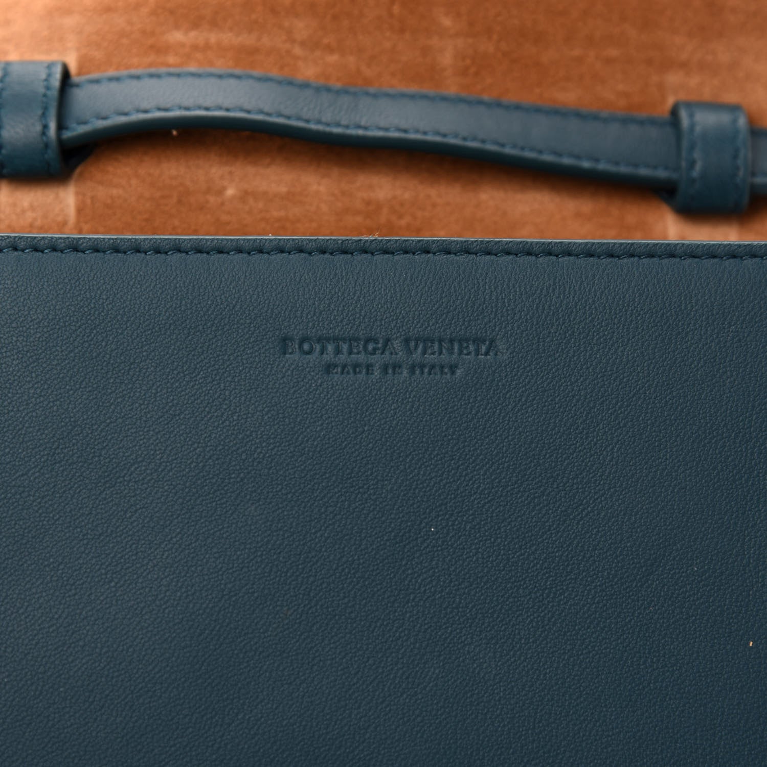 Bottega Veneta Lambskin Maxi Intrecciato Mini Cassette Crossbody Bag Petrol Blue 8 of 9