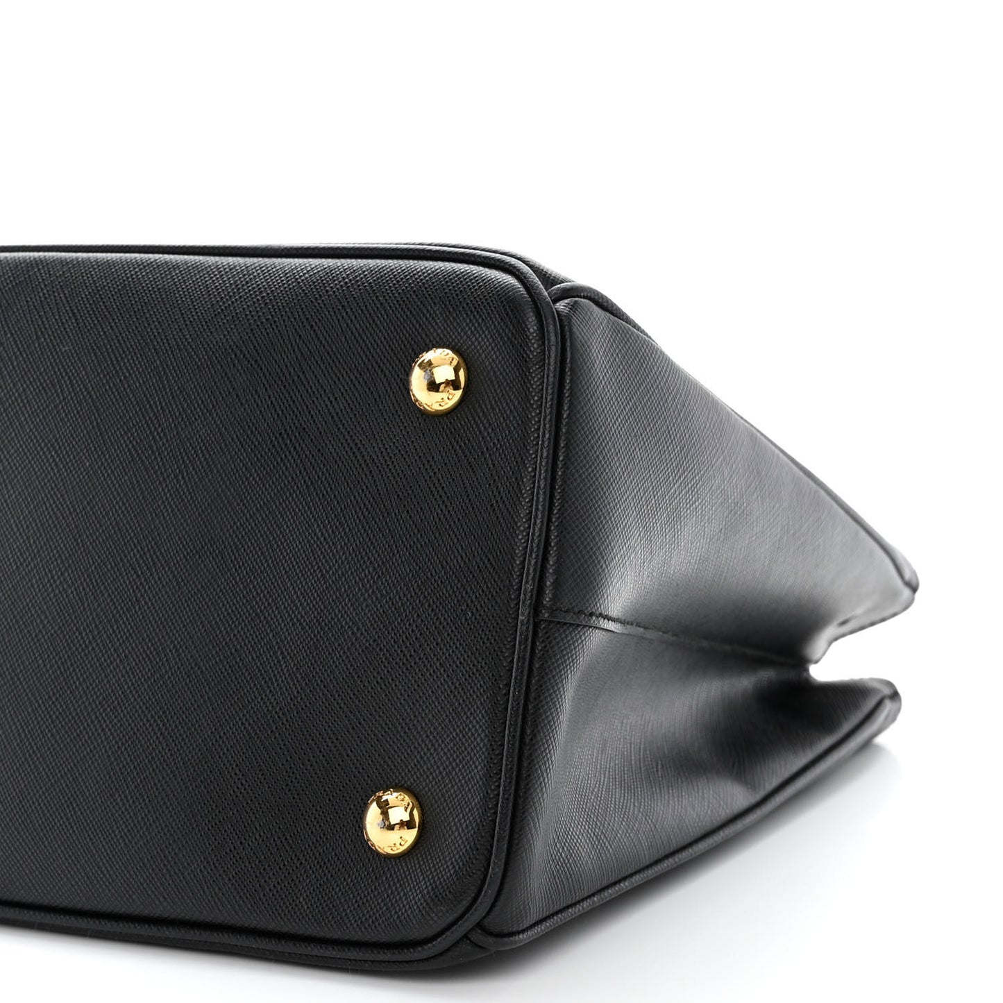 Saffiano Medium Galleria Double Zip Tote Black