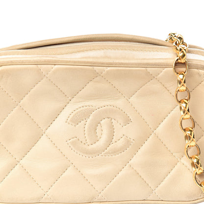 Chanel Lambskin Small Tassel Camera Case Beige 19 of 21