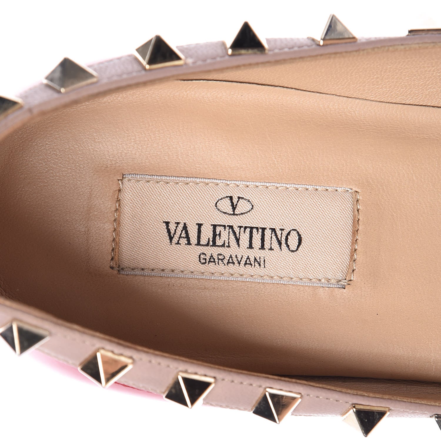 Valentino Garavani Patent Nappa Rockstud Ballerina Flats 37 Rosso Valentino Poudre 8 of 14