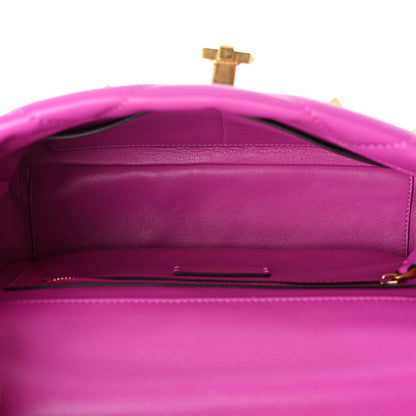 Valentino Garavani Nappa Large Roman Stud Shoulder Bag Radiant Orchid 5 of 7