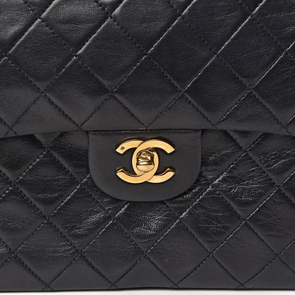 Chanel Lambskin Quilted Medium Double Flap Bag Black 16 of 16