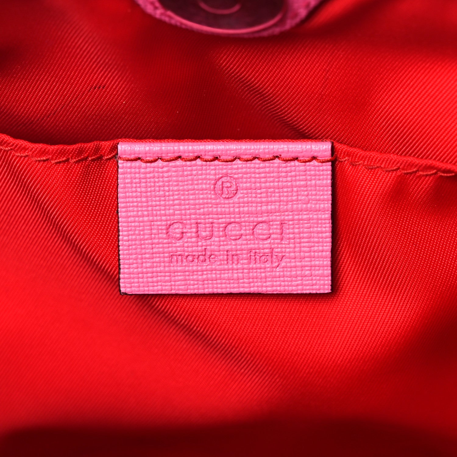 Gucci GG Supreme Monogram Bow Childrens Tote Red Pink 8 of 18