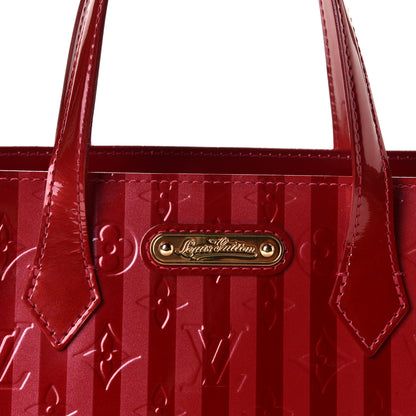 Louis Vuitton Vernis Rayures Wilshire PM Pomme D'Amour 5 of 7