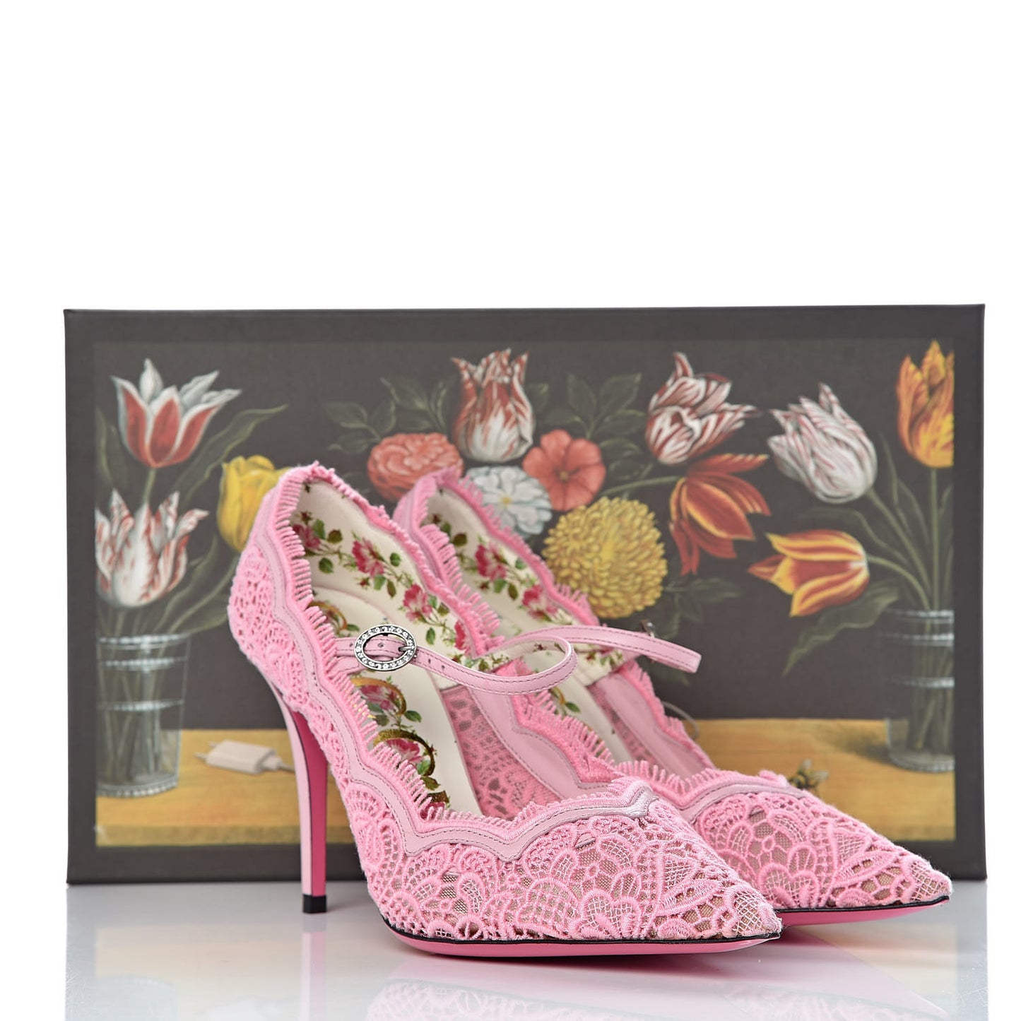 Lace Pizzo Venice Pumps 37 Sugar Pink